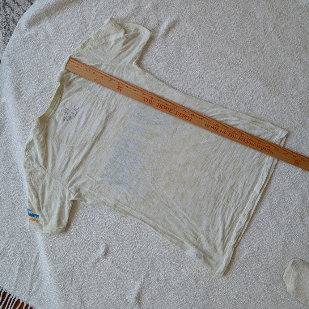 Jackson Browne Tour Cream and Blue Graphic Tee - Picture 3 of 3